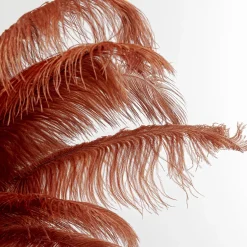 KARE Feather Palm -lattiavalaisin sulilla, ruoste