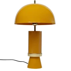 KARE Josy pöytävalaisin, keltainen, terästä, korkeus 51 cm