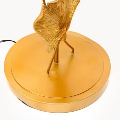 Kare-lattiavalaisin Ginkgo, kulta, pellava, korkeus 129 cm, E27
