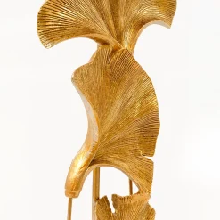 Kare-lattiavalaisin Ginkgo, kulta, pellava, korkeus 129 cm, E27