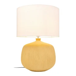 Kare Luma -pöytävalaisin, keltainen, puuvilla/keraaminen, 70 cm, E27