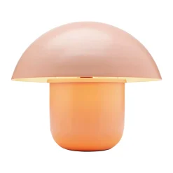 KARE Mushroom pöytävalaisin, oranssi, teräs, korkeus 27 cm