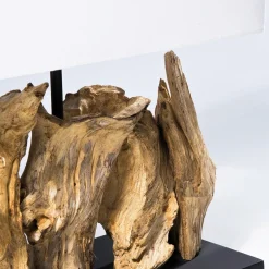 KARE Nature Vertikaalinen pöytävalaisimen jalusta ajopuusta tehty