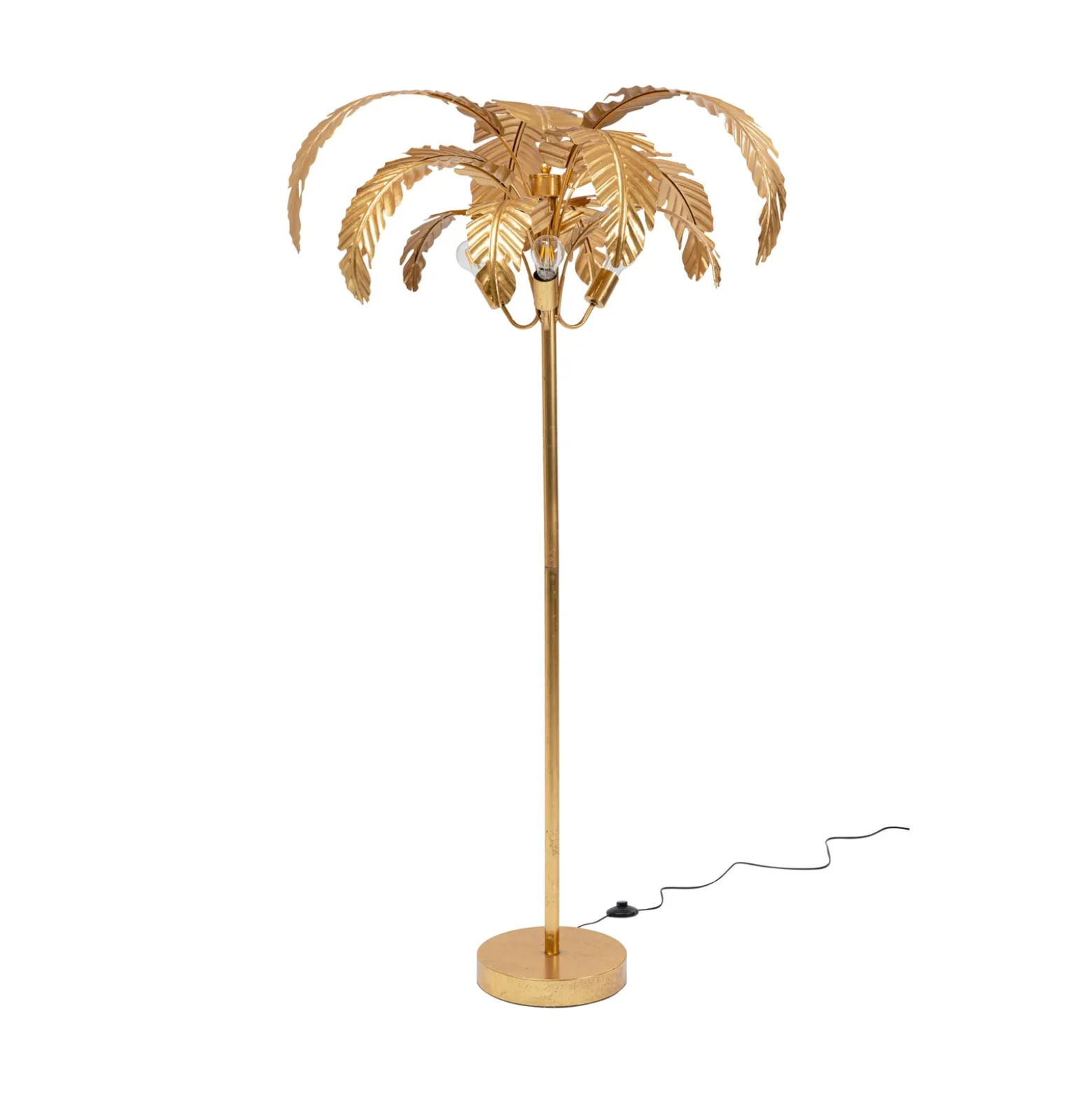 KARE Palmera -lattiavalo, 170 cm korkea, messinki