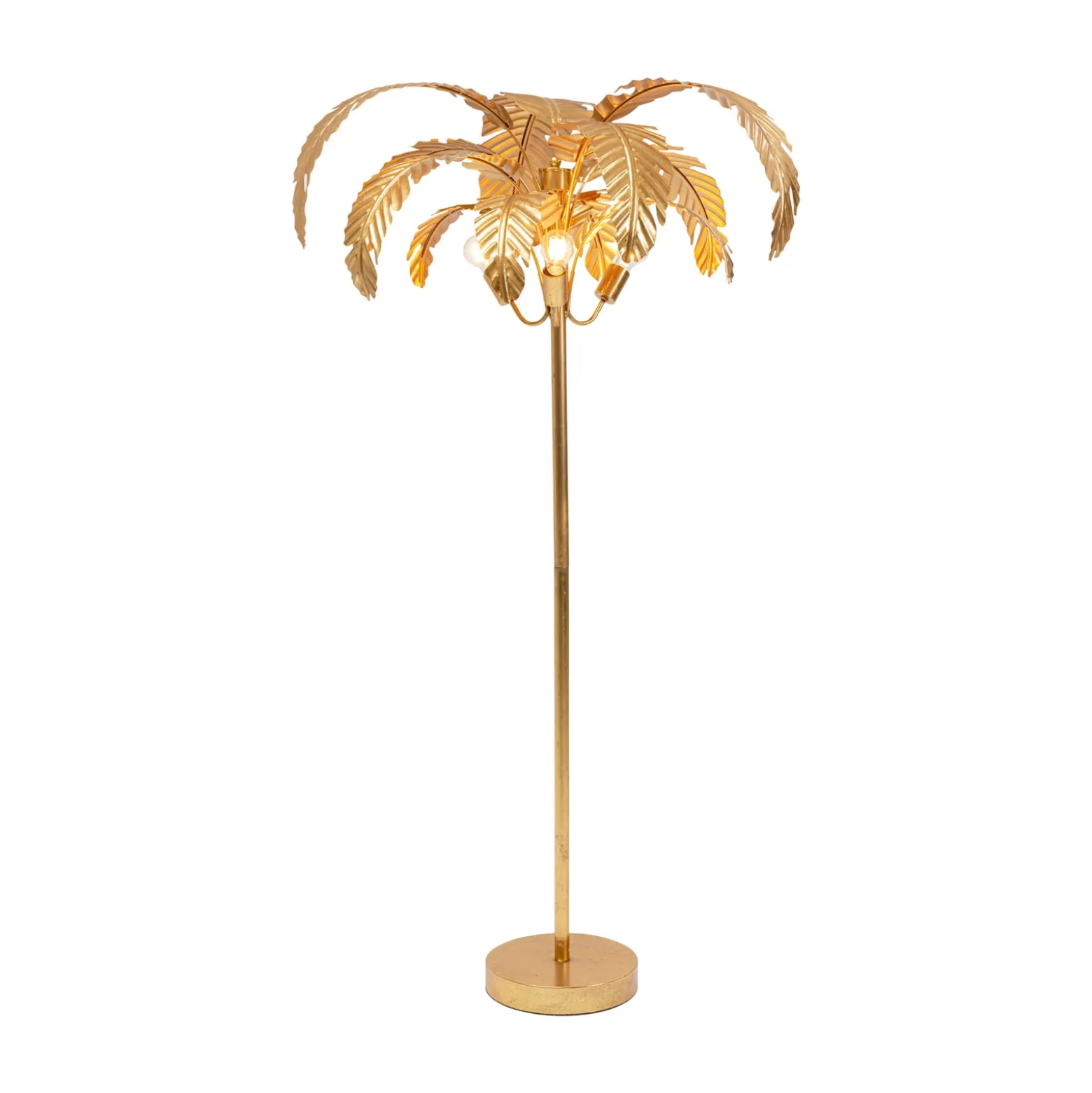 KARE Palmera -lattiavalo, 170 cm korkea, messinki