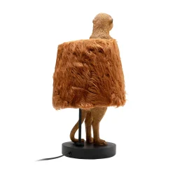 Kare pöytävalaisin Animal Meerkat Fur, ruskea, 51 cm, E14