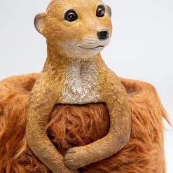 Kare pöytävalaisin Animal Meerkat Fur, ruskea, 51 cm, E14