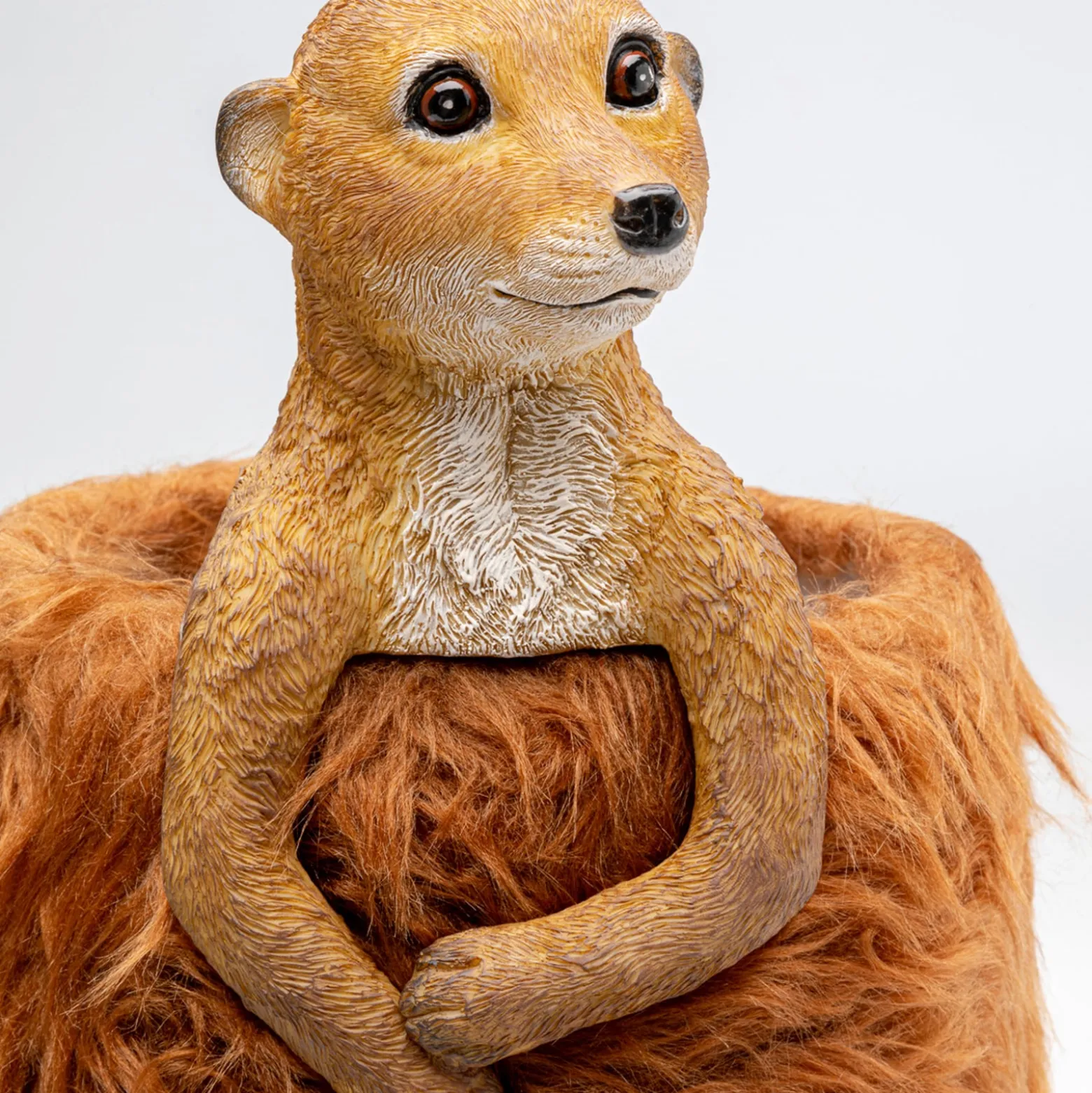Kare pöytävalaisin Animal Meerkat Fur, ruskea, 51 cm, E14