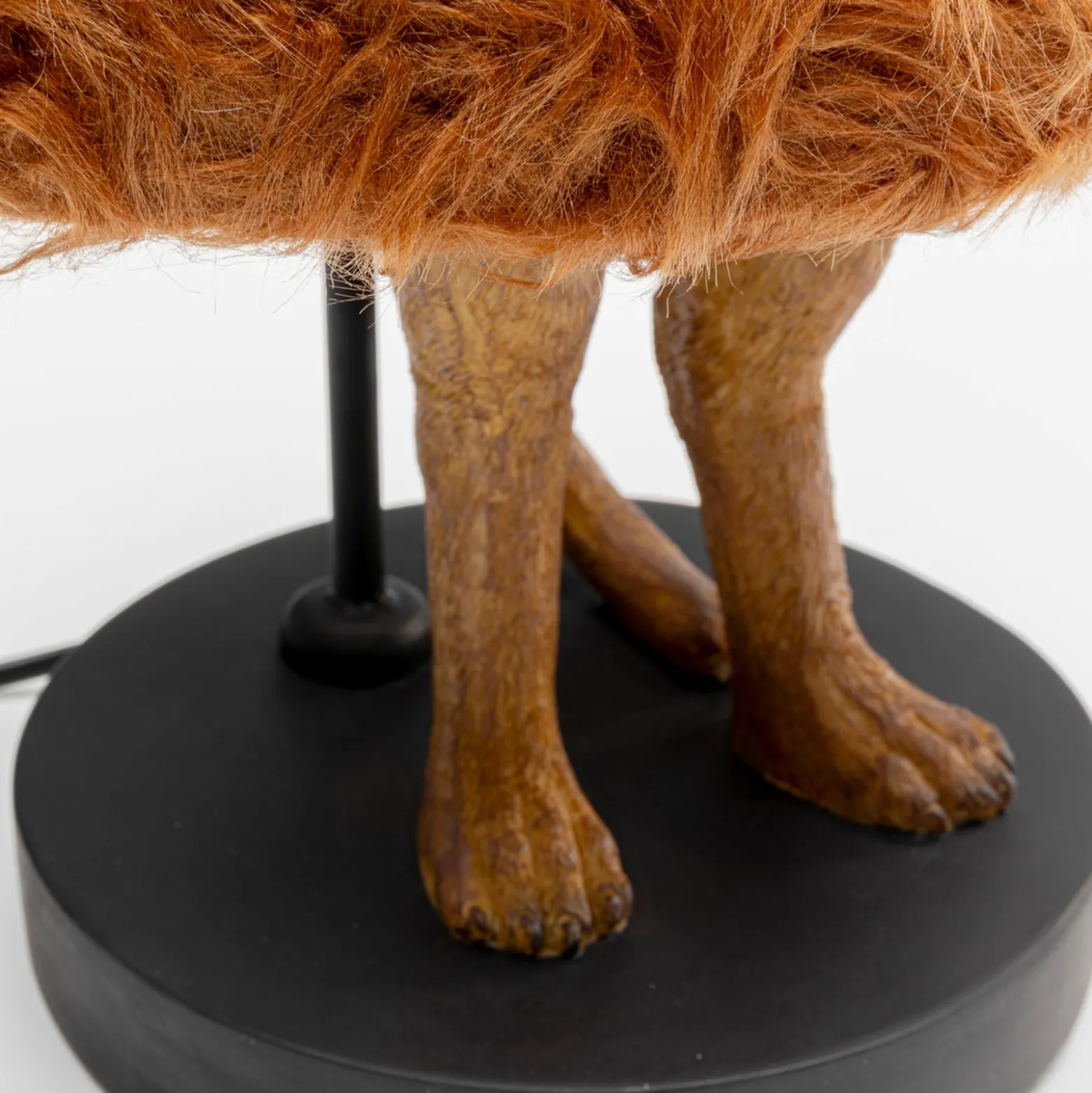 Kare pöytävalaisin Animal Meerkat Fur, ruskea, 51 cm, E14