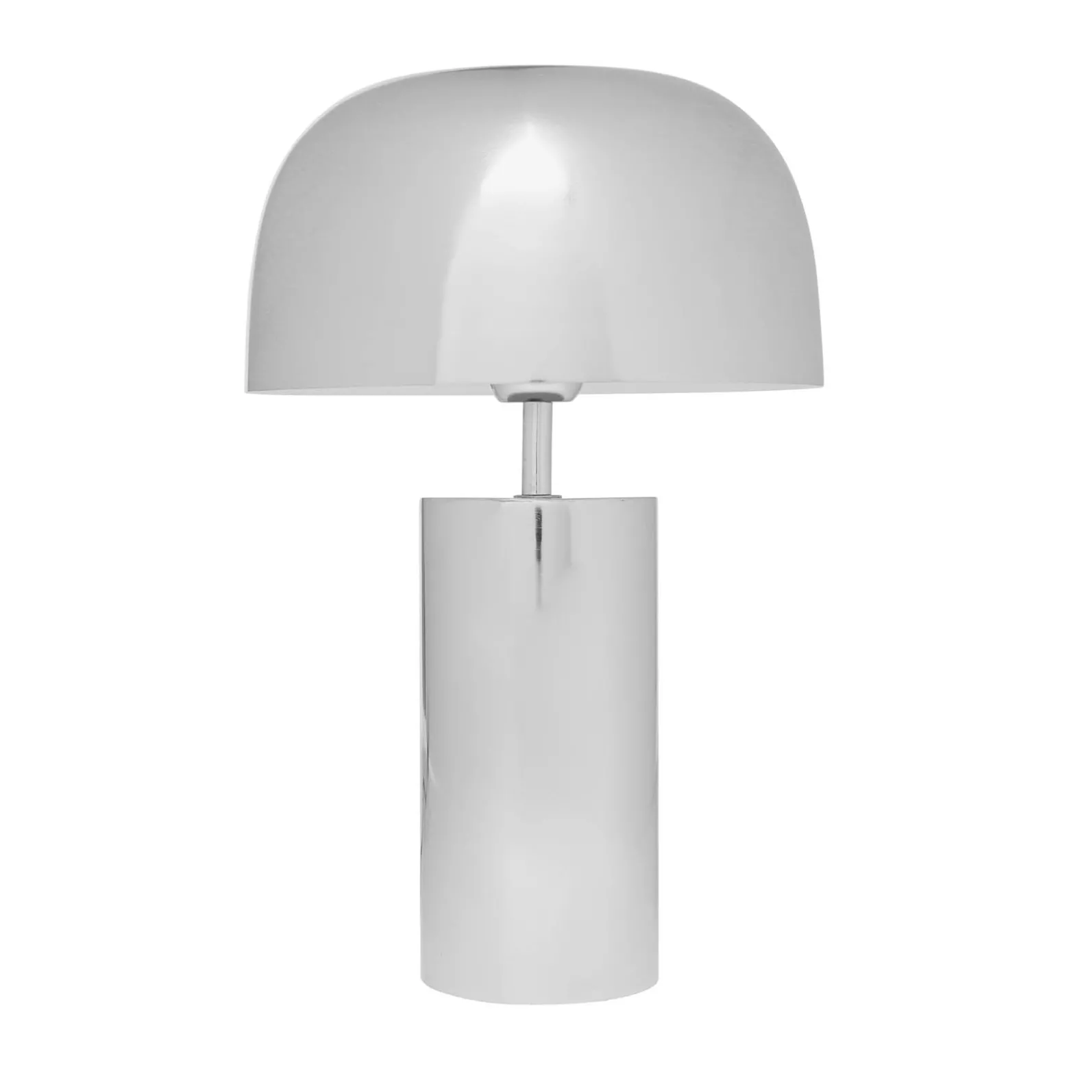 Kare pöytävalaisin Loungy, kromi, teräs, korkeus 38 cm