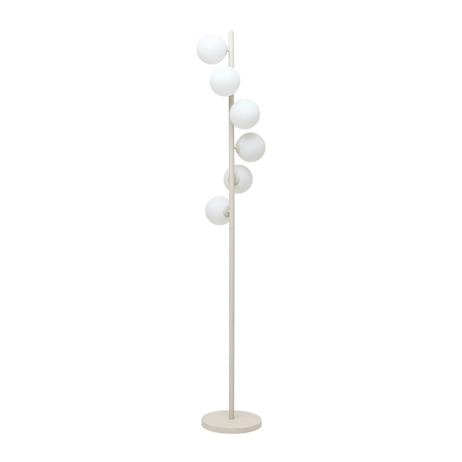 Kare Scala Balls -lattiavalaisin, greige, lasi, 160 cm, G9