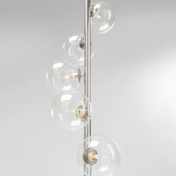 KARE Scala Balls lattiavalaisin, kuusivalo, hopea