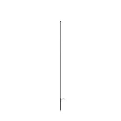 Karman LED-maapiikkivalo MINUIT, korkeus 210 cm, musta, IP65