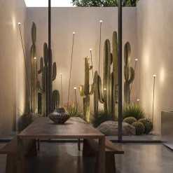 Karman LED-pylväsvalaisin MINUIT, korkeus 160 cm, musta, IP65