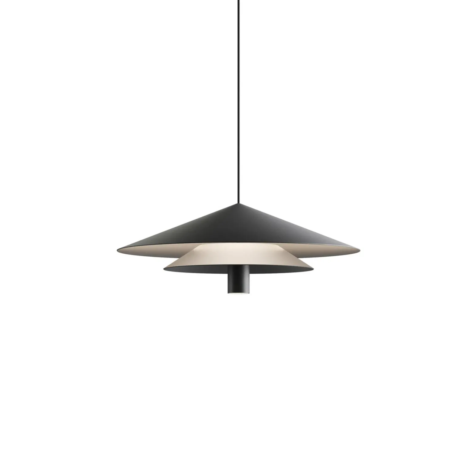 Karman LED-riippuvalaisin ASSO, musta, metalli, Ø 42 cm