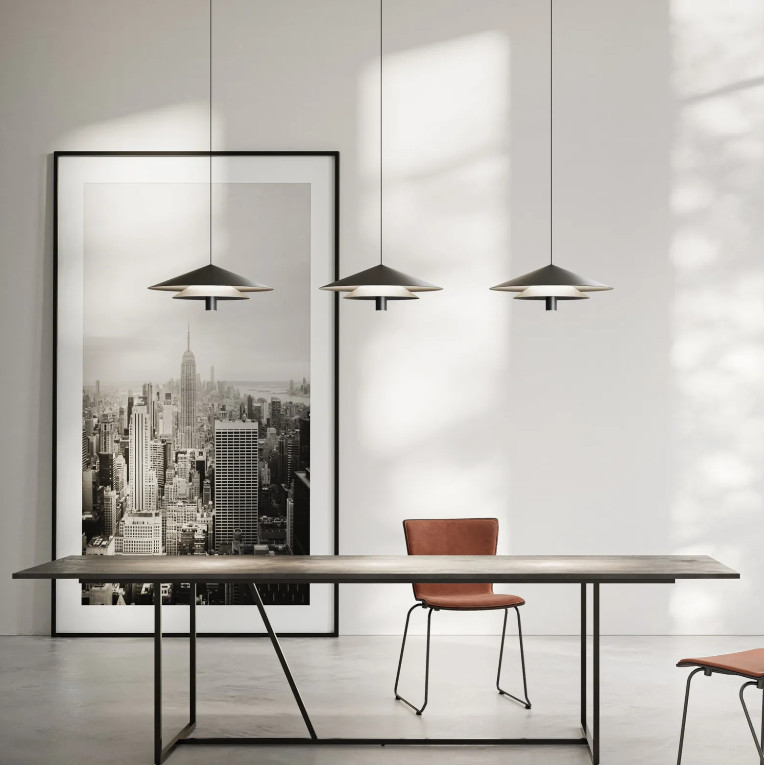 Karman LED-riippuvalaisin ASSO, musta, metalli, Ø 42 cm