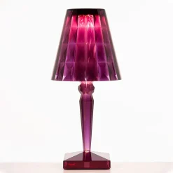Kartell Big Battery - Pöytävalaisin IP54, luumu
