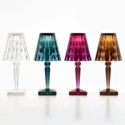 Kartell Big Battery - Pöytävalaisin IP54, luumu