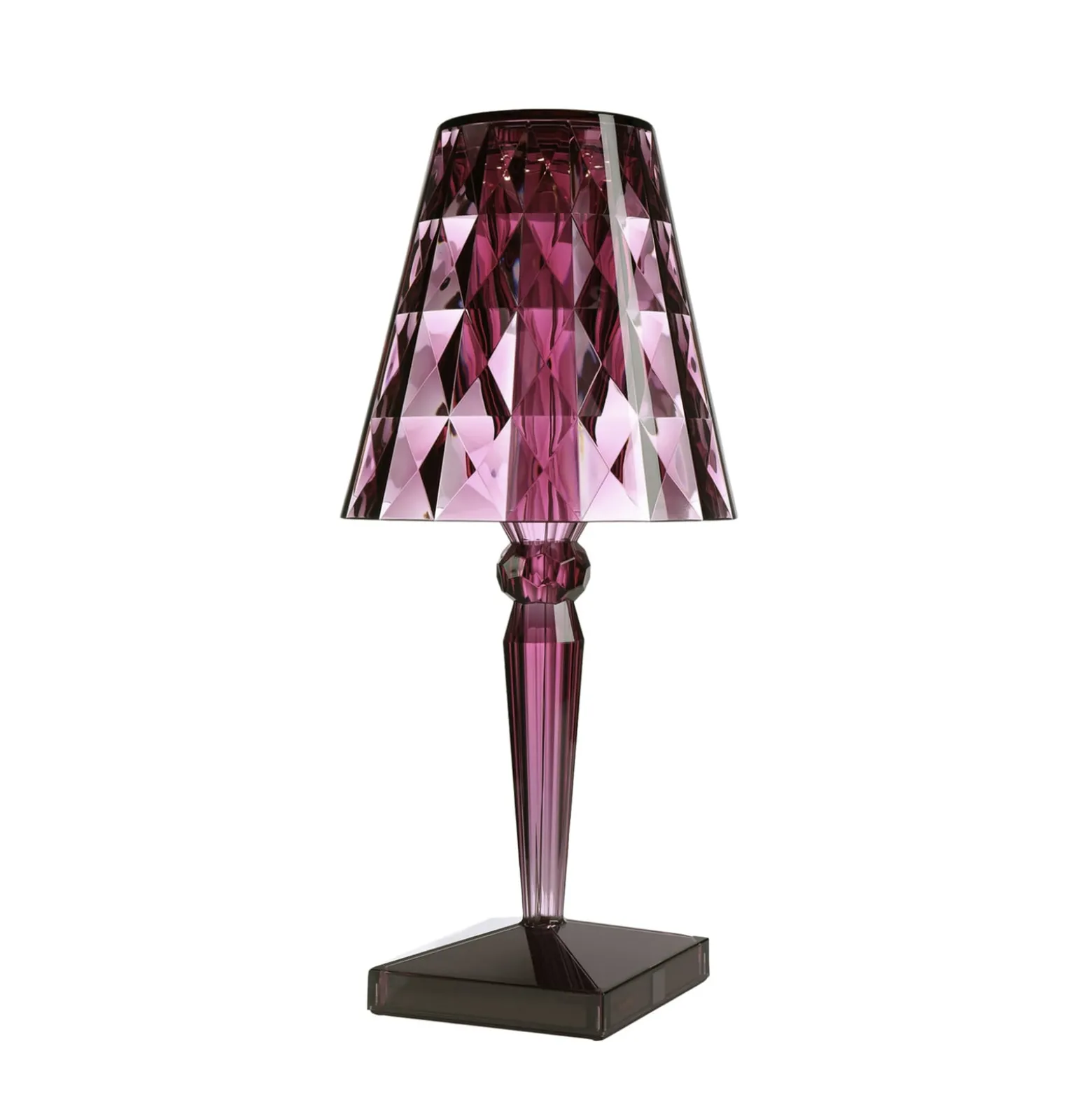 Kartell Big Battery - Pöytävalaisin IP54, luumu