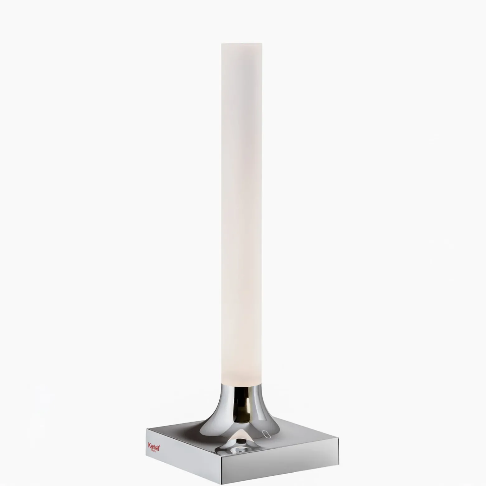 Kartell Goodnight LED ulkotilojen pöytävalaisin IP54 kromi