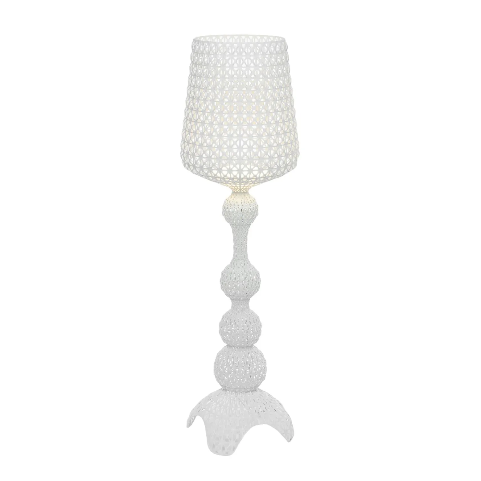 Kartell Kabuki - LED-lattiavalaisin ulos, valkoinen
