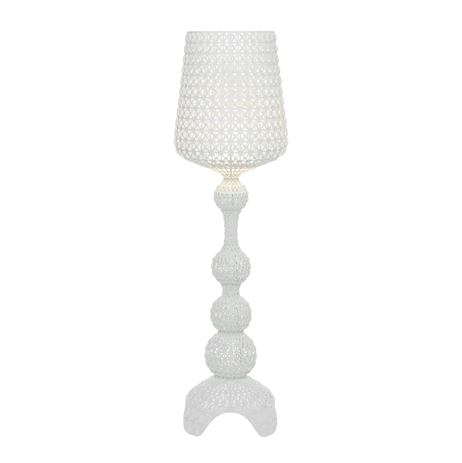 Kartell Kabuki - LED-lattiavalaisin ulos, valkoinen
