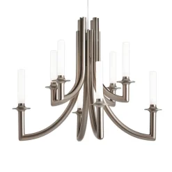 Kartell Khan -kattokruunu, Ø 77 cm, mattapronssi