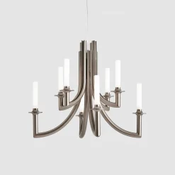 Kartell Khan -kattokruunu, Ø 77 cm, mattapronssi