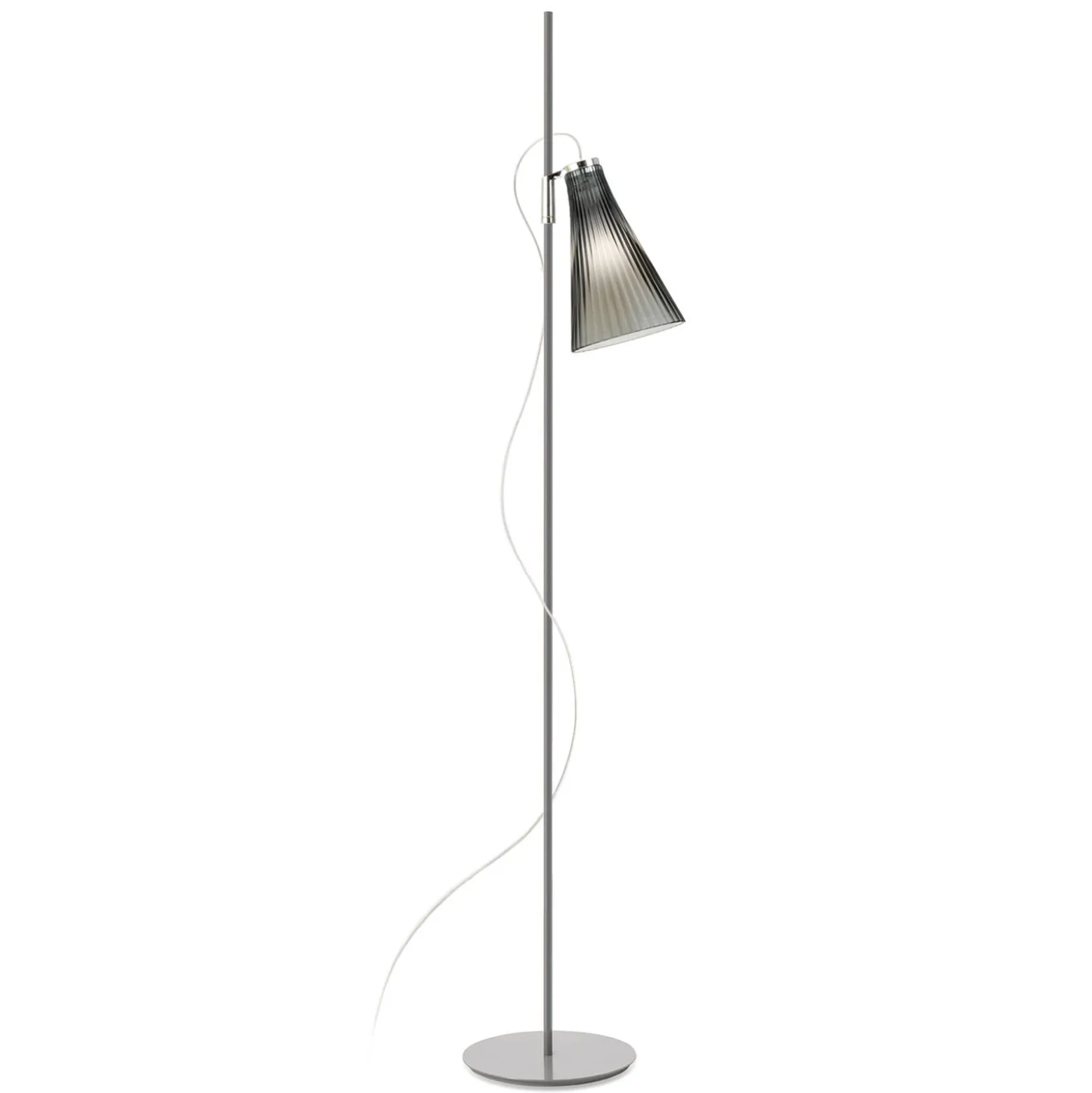 Kartell K-Lux lattiavalaisin, 1-valo, harmaa/savunvärinen