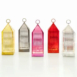 Kartell Lantern -LED-pöytälamppu, savunharm. IP54