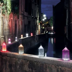 Kartell Lantern -LED-pöytälamppu, savunharm. IP54