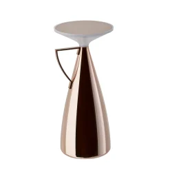 Kartell LED-akkuinen pöytävalaisin Camomille, kuparinen, himmennettävä.