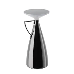 Kartell LED-akku pöytävalaisin Camomille, tummanharmaa, himmennettävä.