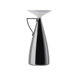 Kartell LED-akku pöytävalaisin Camomille, tummanharmaa, himmennettävä.