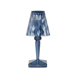 Kartell LED-paristopöytävalaisin Paristo, 30 cm, taivaansininen, IP54