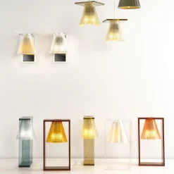 Kartell Light-Air -seinävalaisin, kangasvarjostin