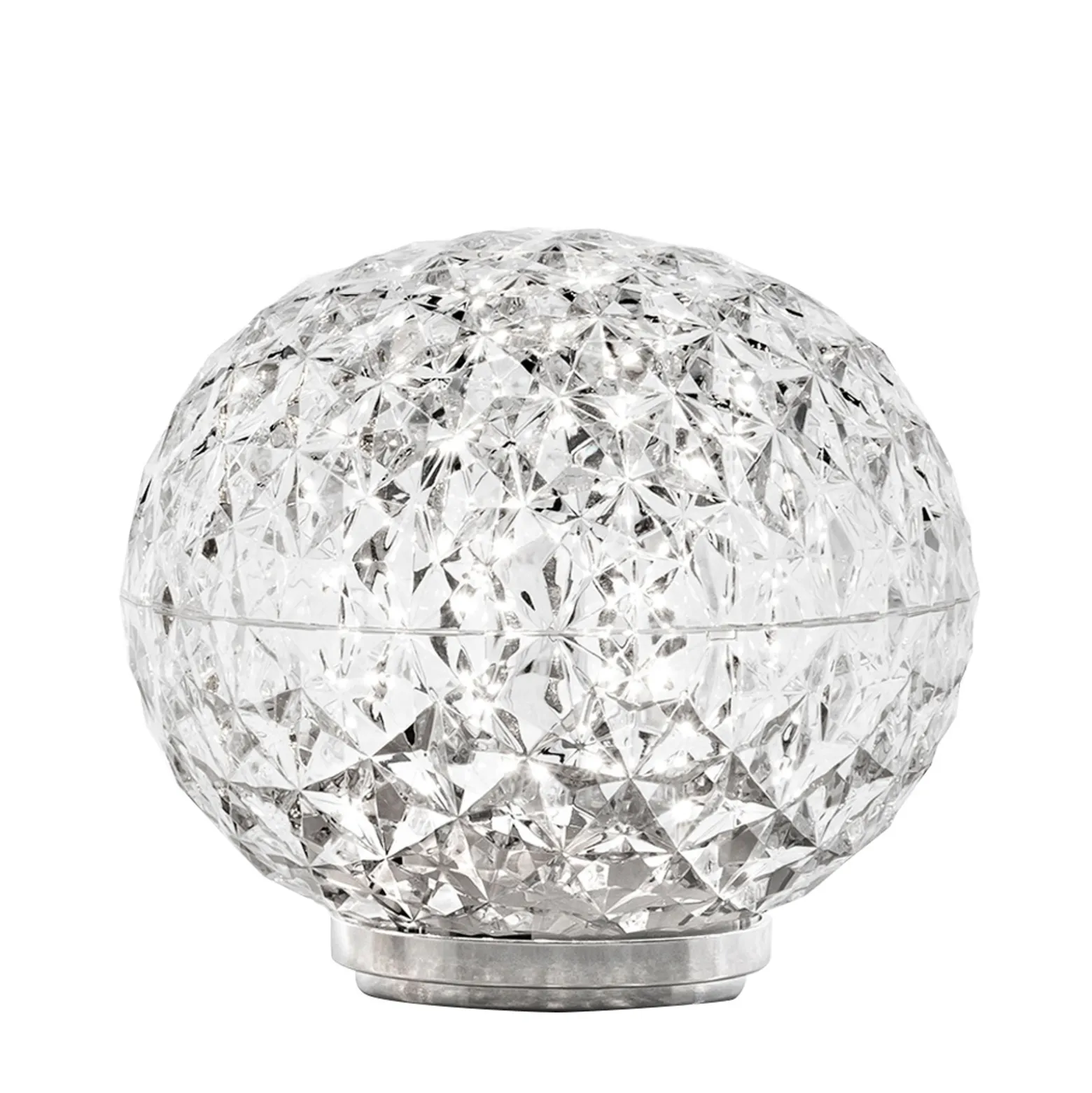 Kartell Mini Planet -akkupöytävalaisin, läpinäkyvä