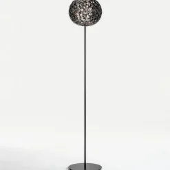 Kartell Planet-LED-lattiavalo, 160 cm, savunharmaa