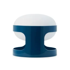 Kartell pöytävalaisin KD28, petrol, Ø 25 cm, E14-LED