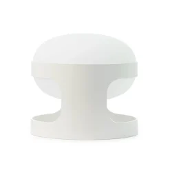 Kartell pöytävalaisin KD28, valkoinen, Ø 25 cm, E14-LED