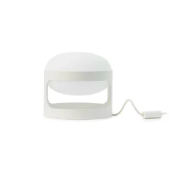 Kartell pöytävalaisin KD28, valkoinen, Ø 25 cm, E14-LED