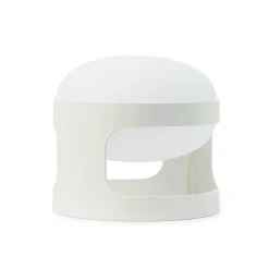 Kartell pöytävalaisin KD28, valkoinen, Ø 25 cm, E14-LED