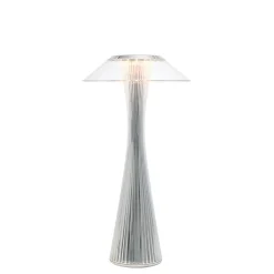 Kartell Space -design-LED-pöytälamppu, kromi