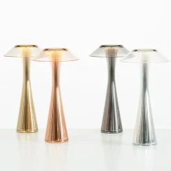 Kartell Space -design-LED-pöytälamppu, kulta