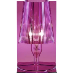 Kartell Take -design-pöytävalaisin vaaleanpunainen