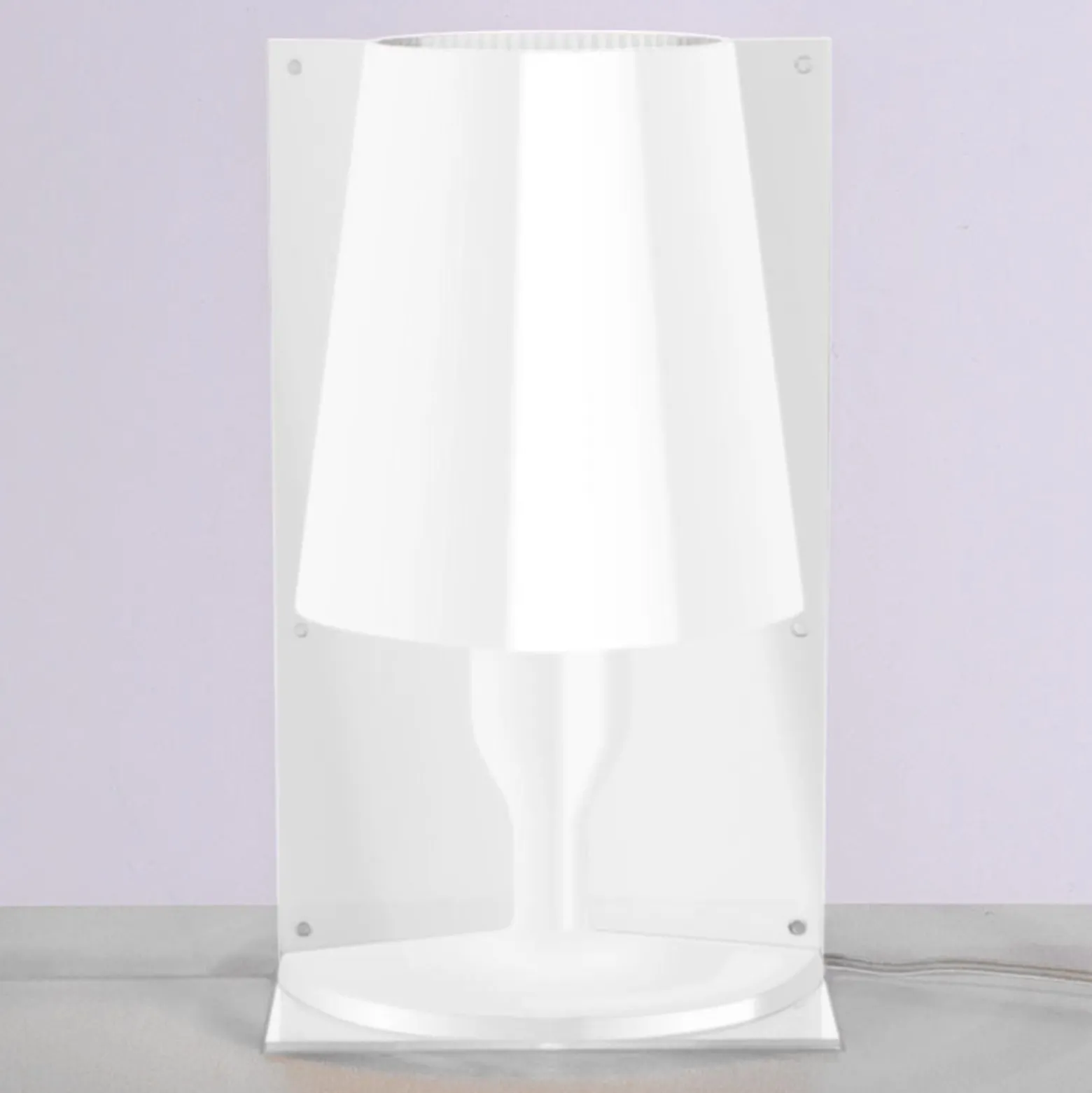 Kartell Take -design-pöytävalaisin, valkoinen