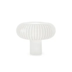 Kartell Teresa pöytävalaisin, valkoinen, Ø 50 cm, kierrätetty PMMA