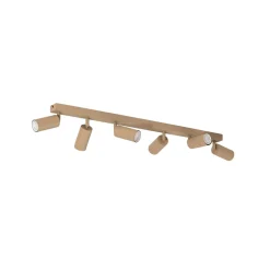 Kattokohdevalo Link, beige, pituus 90 cm, 6-lamppuinen.