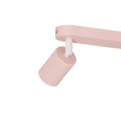 Kattokohdevalo Livia, vaaleanpunainen, 52 cm, 3-lamppuinen, metalli, GU10