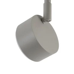 Kattokohdevalo NEMO, 2-lamppuinen, harmaa-beige, liikkuva, GX53